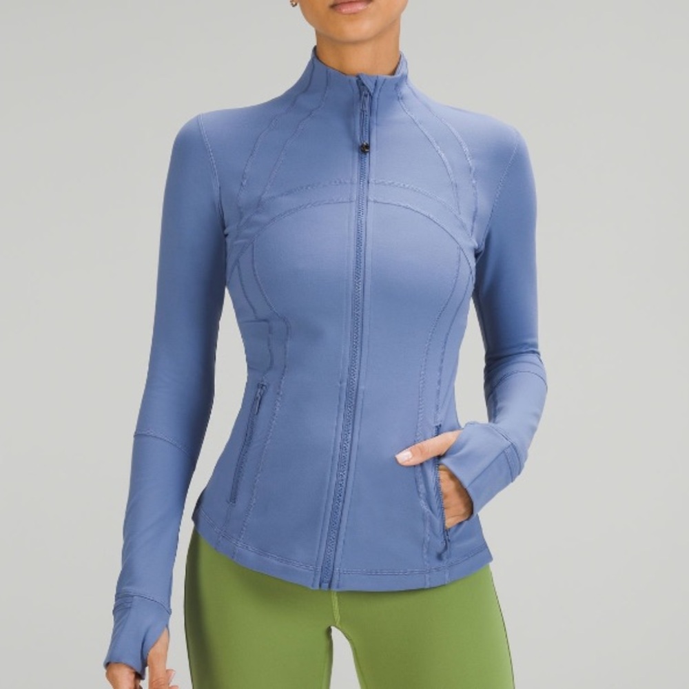 Size 4 lululemon Define Jacket Luon in Water Drop Blue